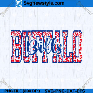 Buffalo Bills Leopard SVG, PNG, DXF, EPS, Cricut File