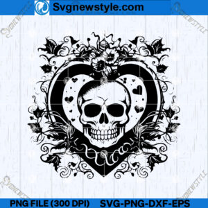 Creepy Heart SVG, Spooky Love SVG, Instant Digital download