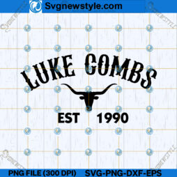 Luke Combs Est 1990 SVG