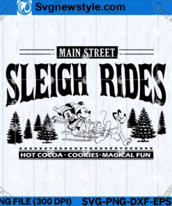 Main Street Sleigh Rides Christmas SVG Designs