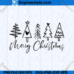 Festive Christmas Tree SVG