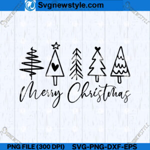 Festive Christmas Tree SVG