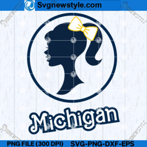Michigan Barbi SVG