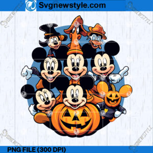 Disney Character Halloween PNG, Clipart Cut File