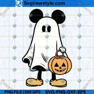 Mickey Mouse Ghost SVG