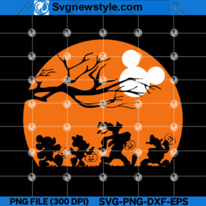 Mickey Mouse Halloween SVG PNG
