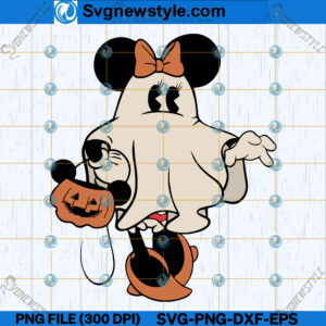 Minnie Mouse Ghost SVG