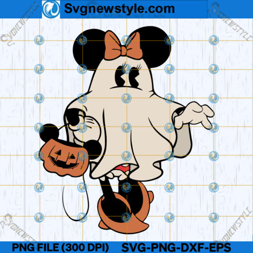 Minnie Mouse Ghost SVG