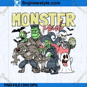 Halloween Monster Mash PNG, Monster Mashup PNG, Digital Download