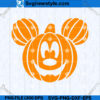 Halloween Mouse Pumpkin SVG Design
