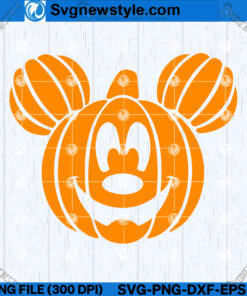 Halloween Mouse Pumpkin SVG Design, PNG, DXF, EPS, Instant Download