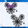 Mouse Spider Web Halloween SVG Design