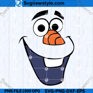 Snowman Face SVG Design