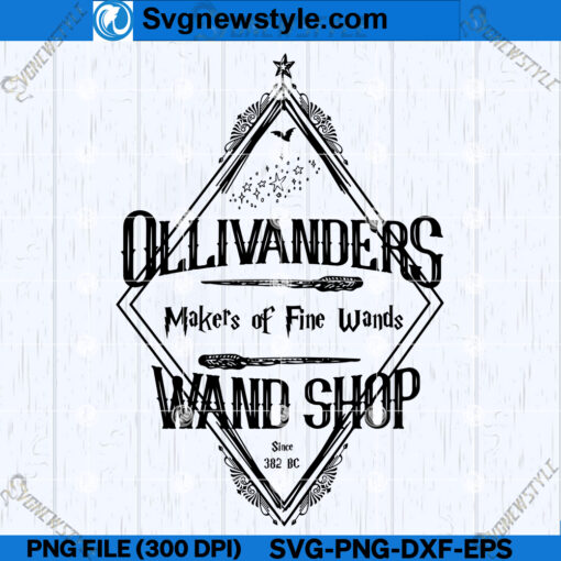 Ollivanders Wand Shop SVG Designs