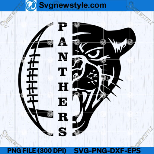 Panthers Football SVG Design