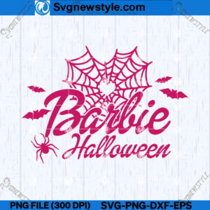 Pink halloween girl SVG