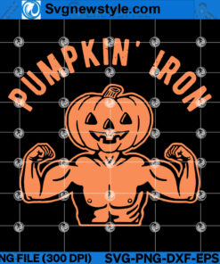 Halloween Iron Pumpkin SVG, PNG, DXF, EPS, Cut File Svg