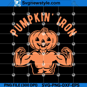 Halloween Iron Pumpkin SVG