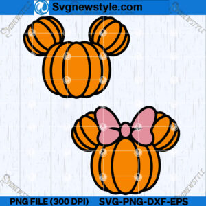 Pumpkin Mouse Head SVG Bundle