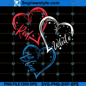 Red White Blue SVG Design