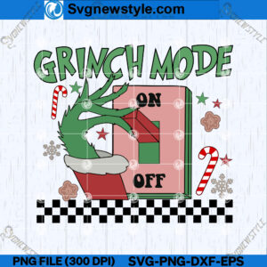 Holiday Grinch Mode SVG Design