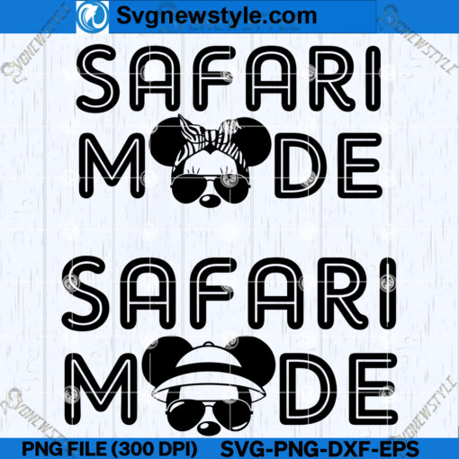 Safari Mode SVG Designs