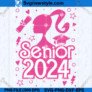 2024 Graduation Barbie SVG