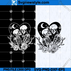 The Lovers Skeleton SVG