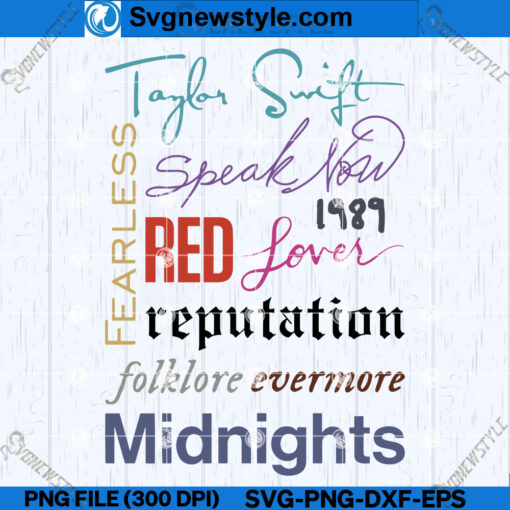 Taylor Swift Fan Art SVG