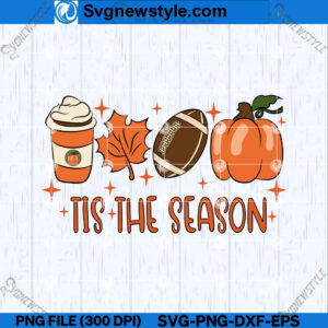 Tis The Season Football SVG Designs