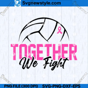 Volleyball and Breast Cancer SVG