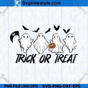 Halloween Spooky Ghosts SVG
