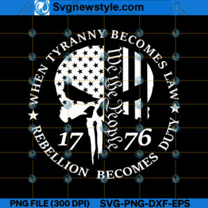 We The People 1776 SVG