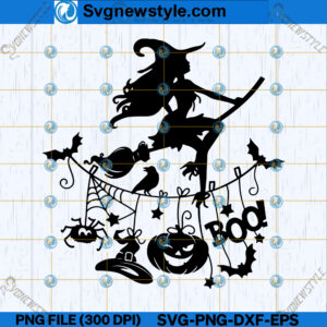 Witchy Broomstick SVG