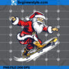 Santa Claus Skateboarding PNG