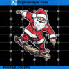Skateboarding Santa Claus PNG