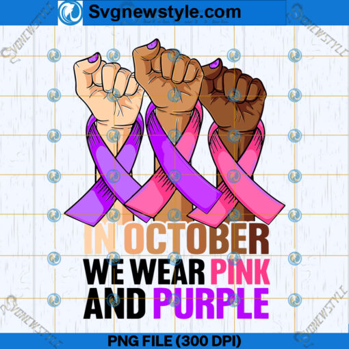 Pink and Purple Ribbon PNG Design