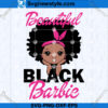 Beautiful Black Barbie SVG Design