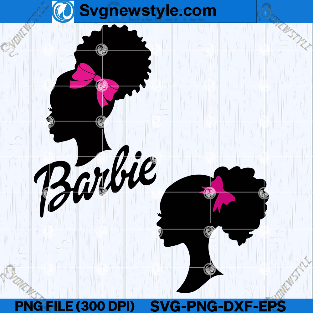 Black Barbie Pink SVG, Black Barbie Doll SVG, Files For Cricut