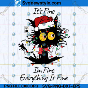 Its Fine I'm Fine Everything Is Fine SVG Design