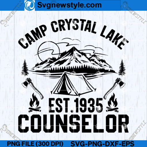 Camp Crystal Lake Counselor SVG Design