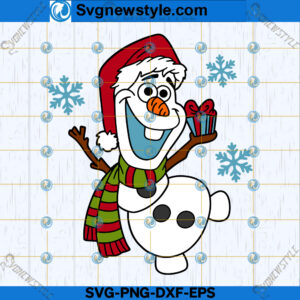 Adorable Olaf Christmas SVG