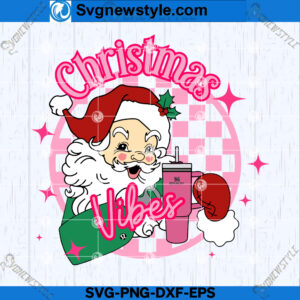 Santa with Tumbler SVG