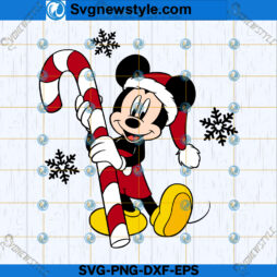 Santa Mouse Christmas SVG Design