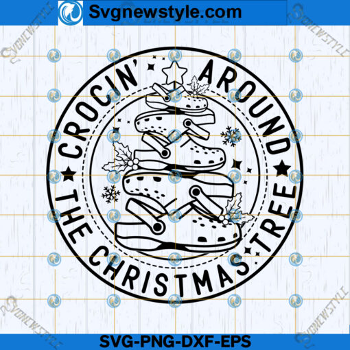 Crocin Around The Christmas Tree SVG Design