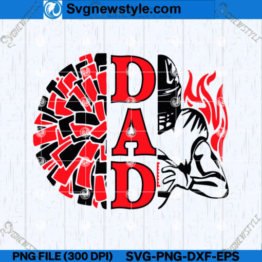 Football Mom Cheer Dad SVG Design