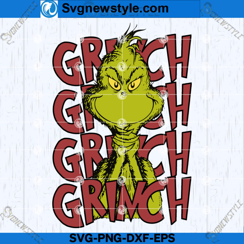 Grinch SVG Art, Christmas Grinch SVG, Cricut & Silhouette Cut File