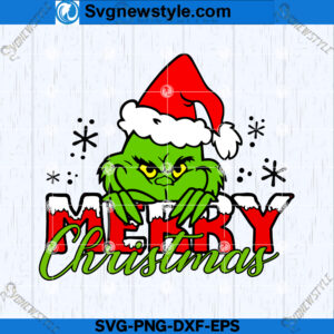 Christmas Grinch Face Clipart