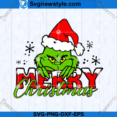 Christmas Grinch Face Clipart, Grinch SVG, PNG, Instant Download