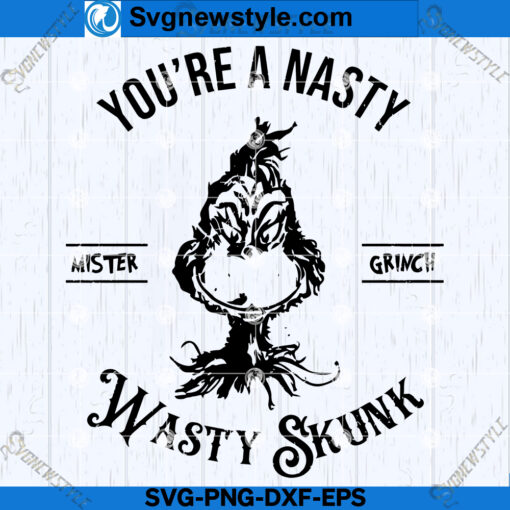 Grinch Wasty Skunk SVG